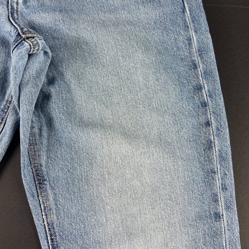 American Eagle Jean Women 27x28* Highest Rise 90s Flare Blue Cotton Denim Tag 6R - Picture 3 of 16